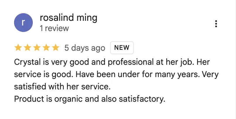 Real Google review screenshot